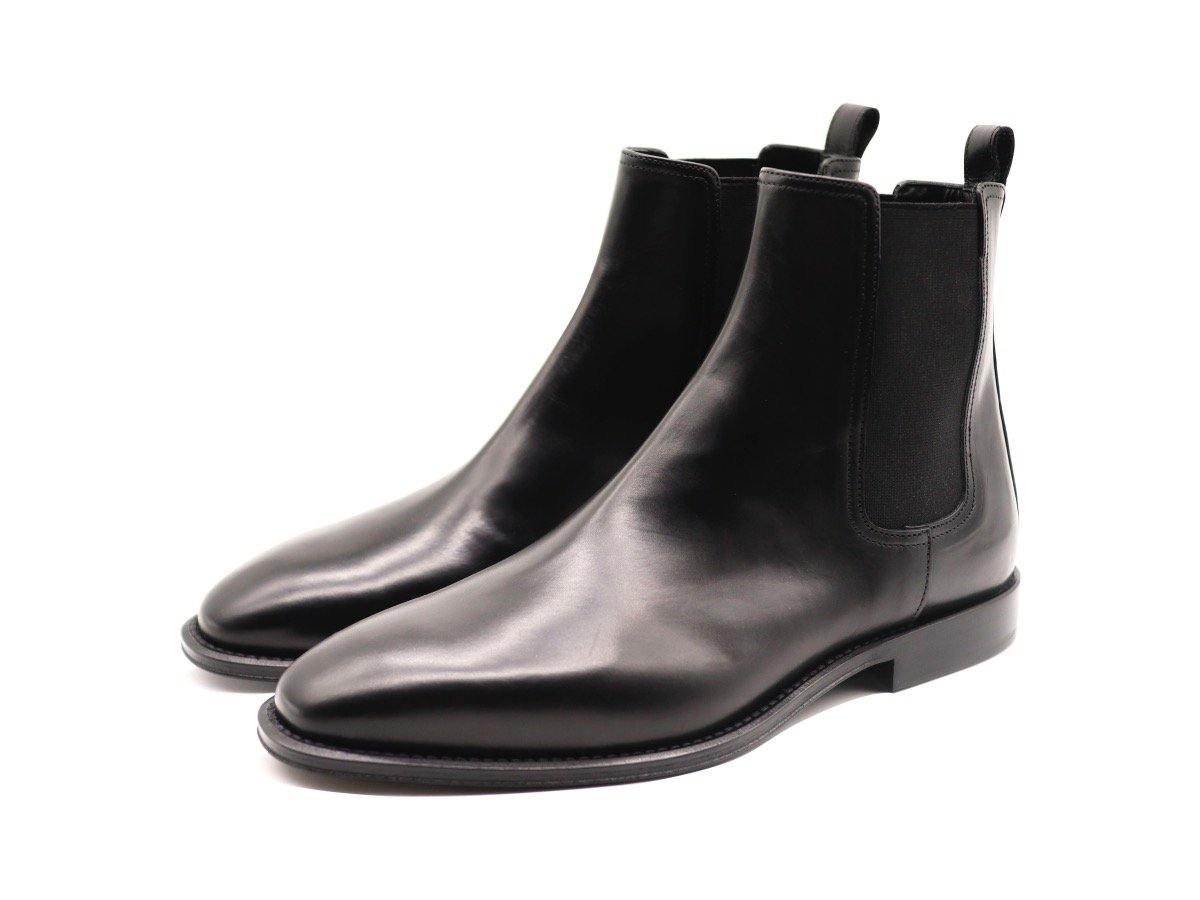 Mens Black Leather Chelsea Boots