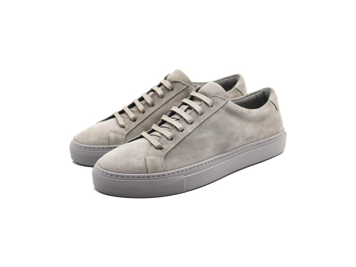 Womens Suede Low Top Shale Grey Sneakers